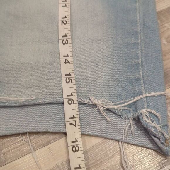 Universal Threads Skirt Jean High Waist Denim Frayed light blue Women's 8/29 - Picture 8 of 8